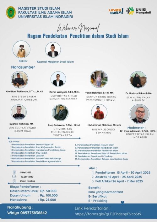Dosen Ilmu Hadis UIN Siber Syekh Nurjati Cirebon Jadi Narasumber Webinar Nasional: Soroti Integrasi Keilmuan Klasik, Pendekatan Kontemporer, dan Digitalisasi Studi Hadis