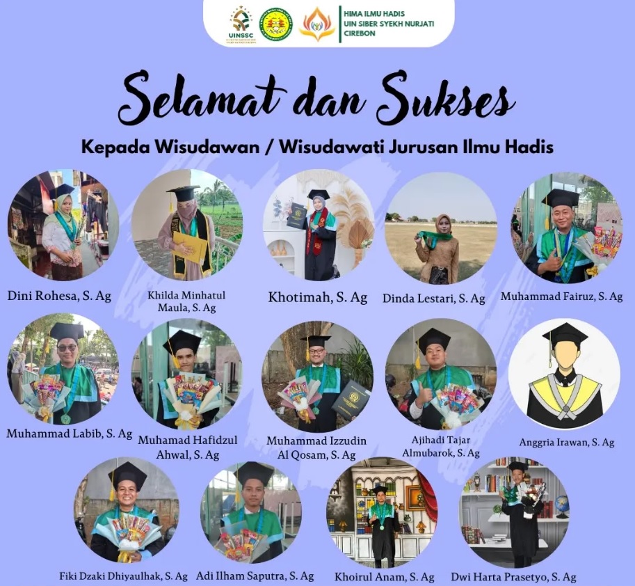 Selamat dan Sukses Kepada Wisudawan dan Wisudawati Jurusan Ilmu Hadis