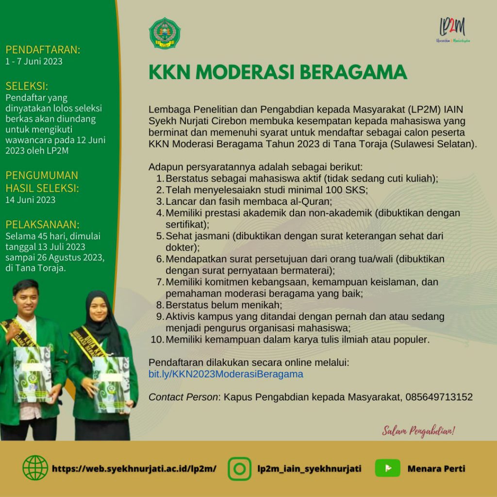 KKN Moderasi Beragama di Tana Toraja Sulawesi Selatan Tahun 2023, disini infonya ya!