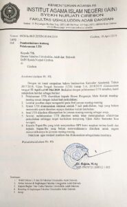 Pengumuman Ujian Tengah Semester (UTS) Semester Genap TA 2018/2019 Prodi ILHA