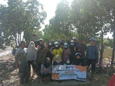 Penanaman Mangrove Bersama Mahasiswa KKN Ilmu Hadis di Desa Citemu