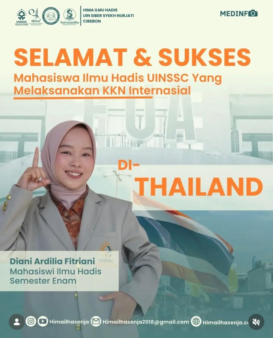 Mahasiswa ILHA Terpilih Mengikuti KKN Internasional LPPM UIN Siber Syekh Nurjati Cirebon di Thailand