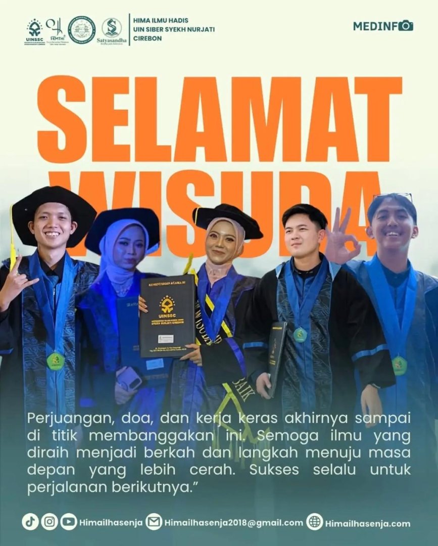 Mahasiswa Ilmu Hadis Ikuti Wisuda ke-5 UIN Siber Syekh Nurjati Cirebon, Saatnya Ilmu Menjadi Cahaya